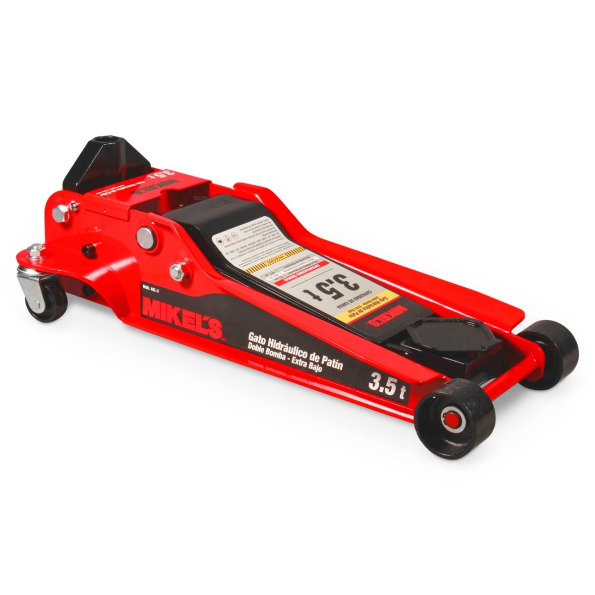 MIKELS GXL-3 Gato hidráulico de patín Extra Bajo Levante Rápido (3.5 ton)