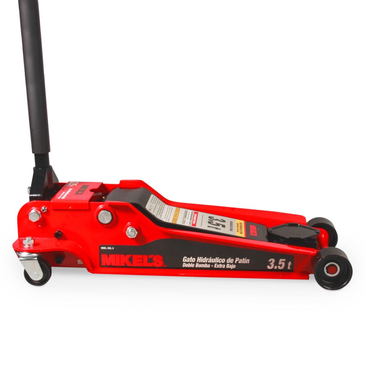 MIKELS GXL-3 Gato hidráulico de patín Extra Bajo Levante Rápido (3.5 ton) - Imagen 3