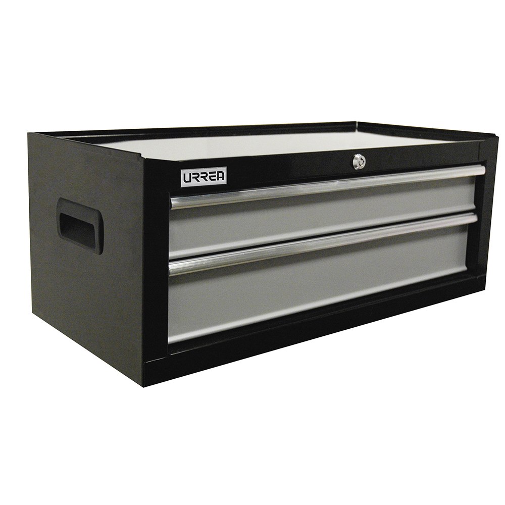 Gabinete intermedio 2 gavetas color negro serie H 27" Urrea