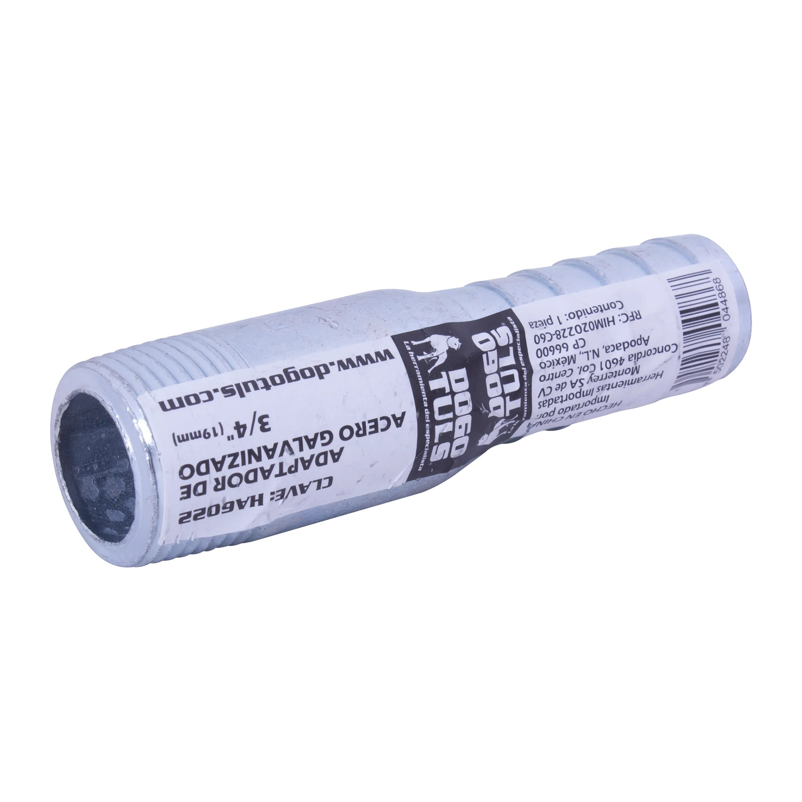 Adaptador de Acero Galvanizado para Manguera 3/4" NPT - Imagen 3