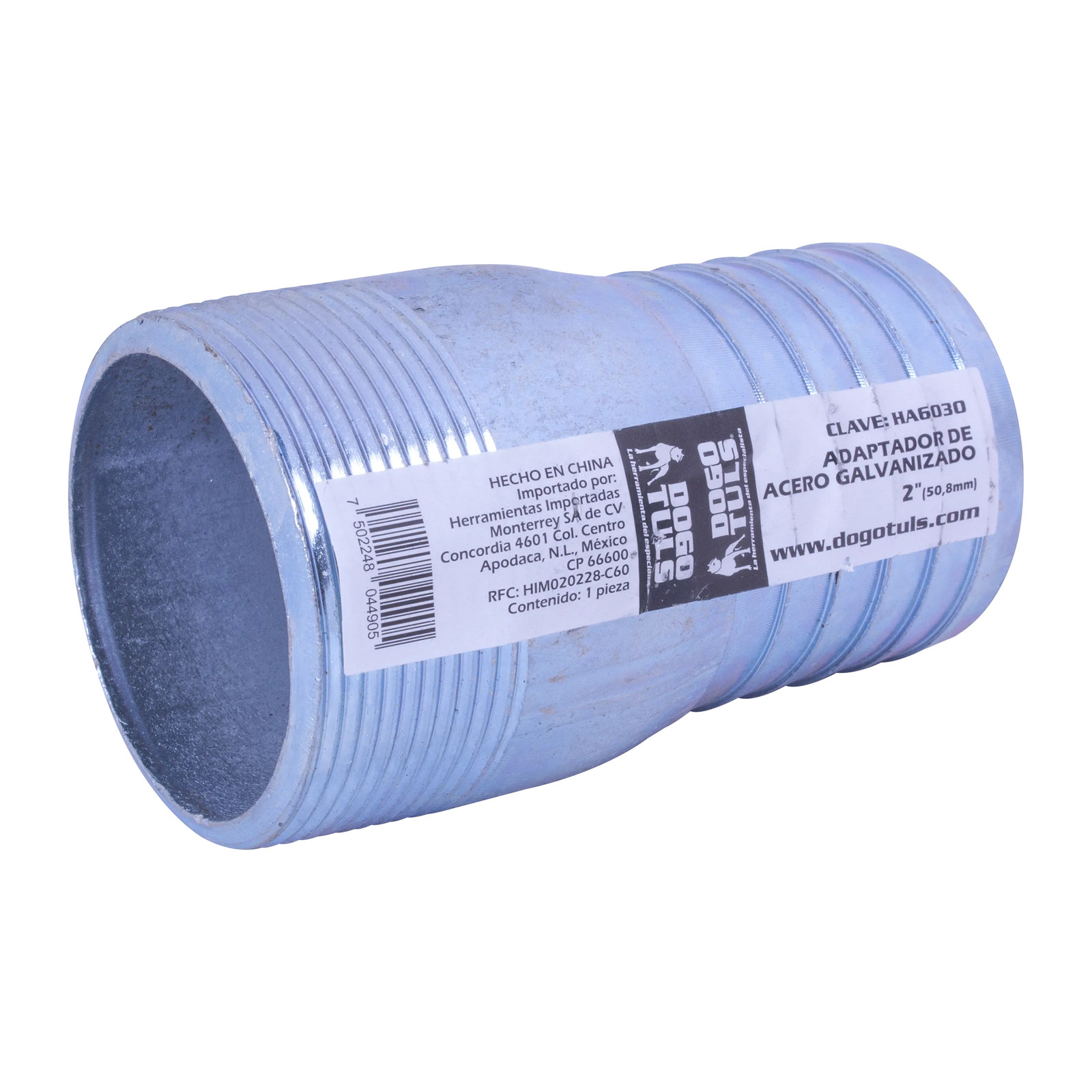 Adaptador de Acero Galvanizado para Manguera 2" NPT - Imagen 3