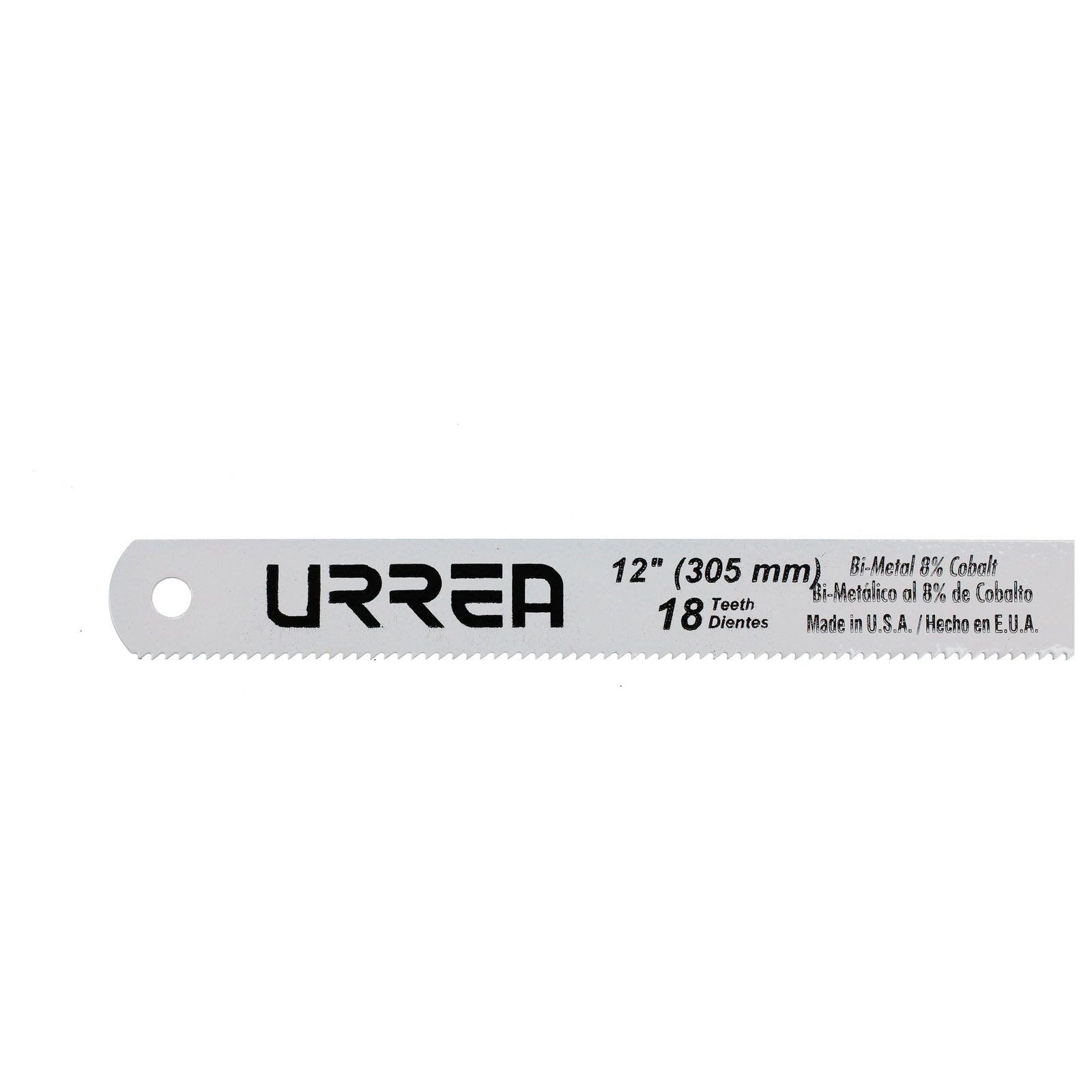 Segueta bimetálica de 12", 18 DPP, 10 piezas Urrea - Imagen 3