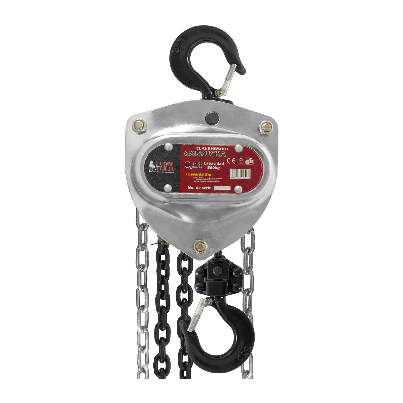 GARRUCHA DOGOTULS 500KG X 3MT 6:1 CROMAD