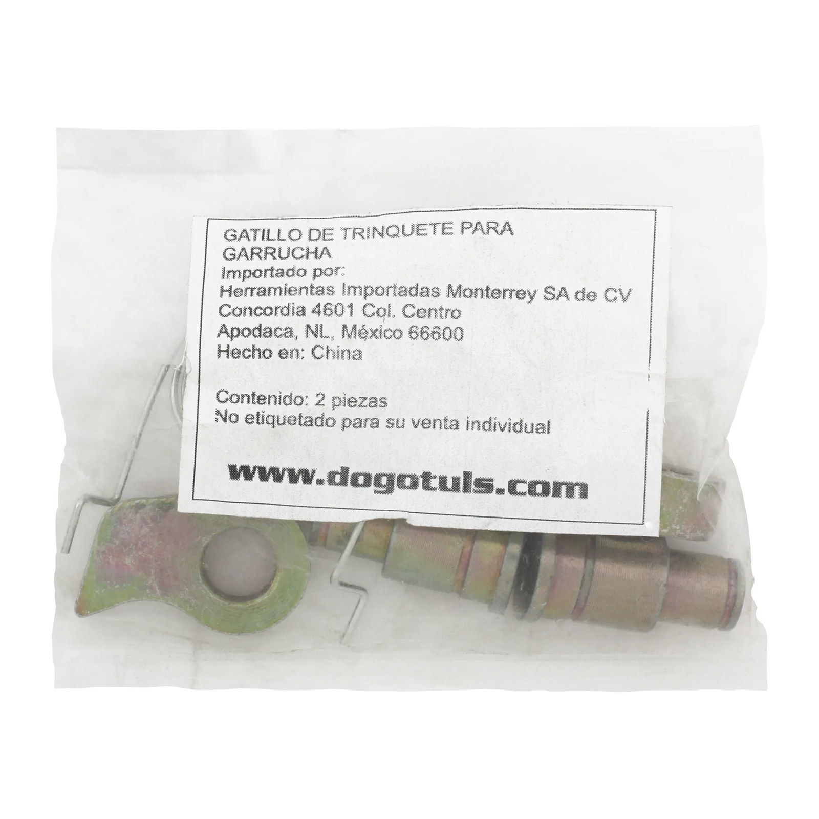 Repuesto de gatillo para garrucha 0.5, 1 y 2.5 t (2 pzas) - Imagen 2