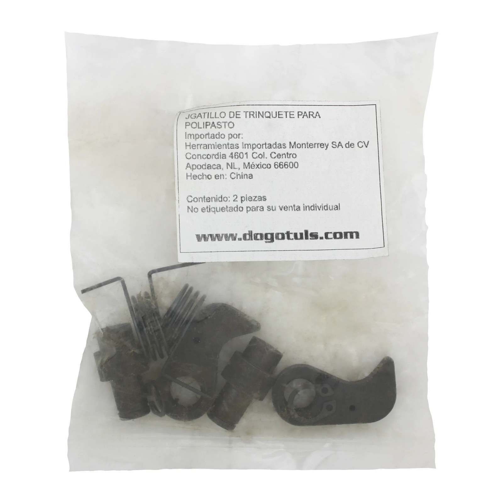 Repuesto de gatillo para polipasto 0.75 y 1 t (2 pzas) - Imagen 2