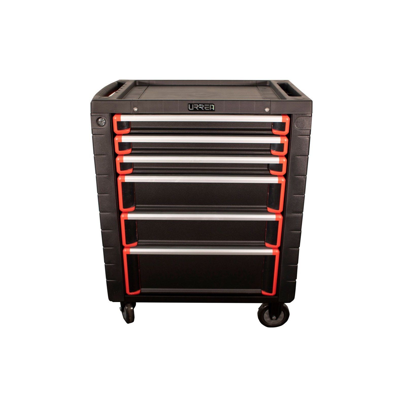 Gabinete móvil 6 gavetas color rojo y negro serie HD 28" Urrea - Imagen 3
