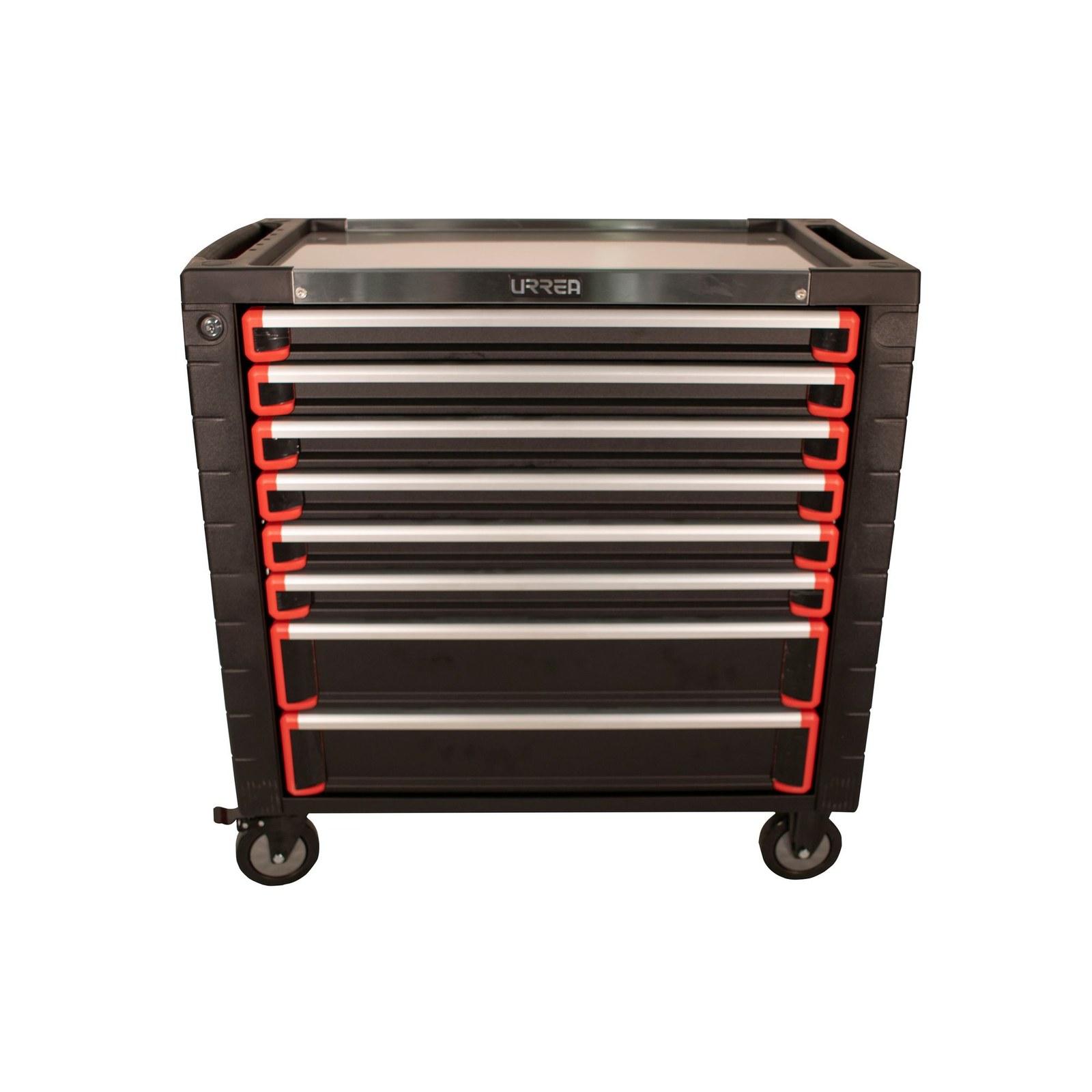 Gabinete móvil 8 gavetas color rojo y negro serie HD 35" Urrea - Imagen 3