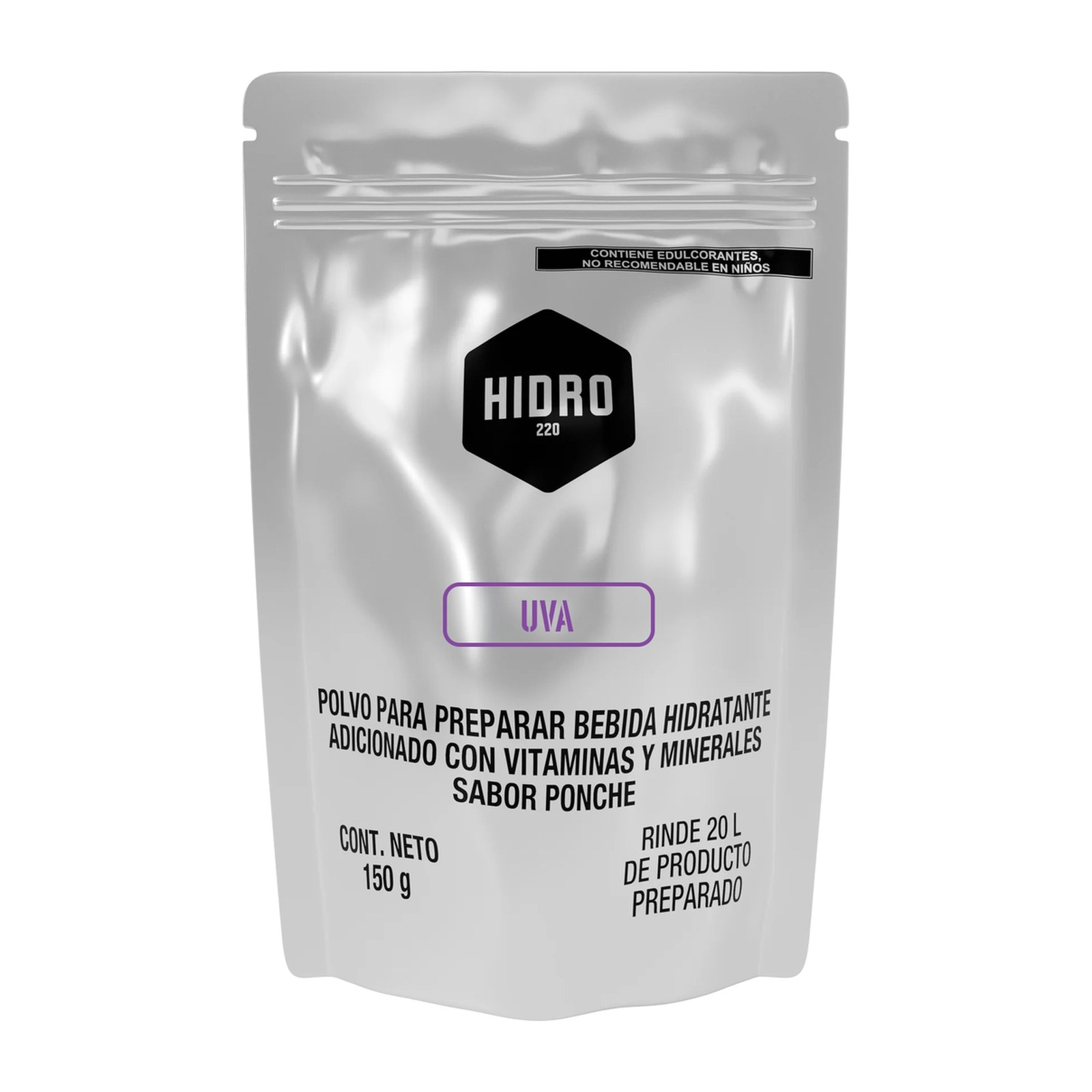 SOBRE INDIVIDUAL 150g PARA 20L SABOR UVA HIDRO220