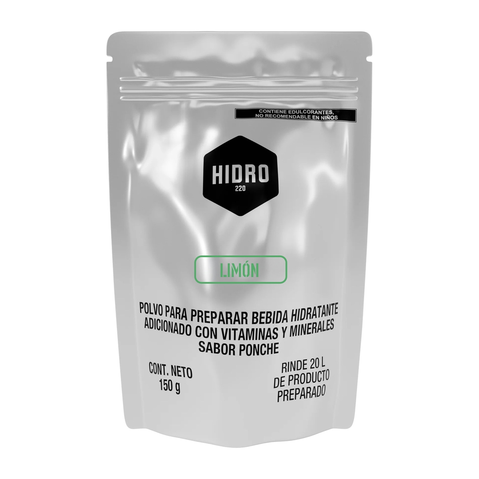 SOBRE INDIVIDUAL 150g PARA 20L SABOR LIMON HIDRO220