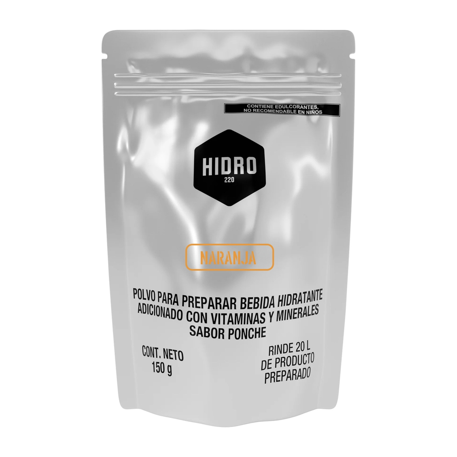 SOBRE INDIVIDUAL 150g PARA 20L SABOR NARANJA HIDRO220