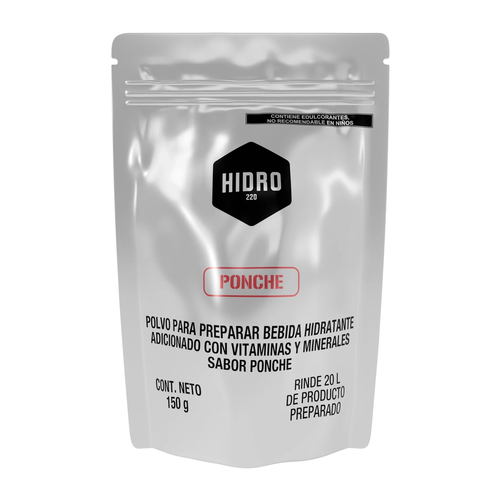 SOBRE INDIVIDUAL 150g PARA 20L SABOR PONCHE HIDRO220