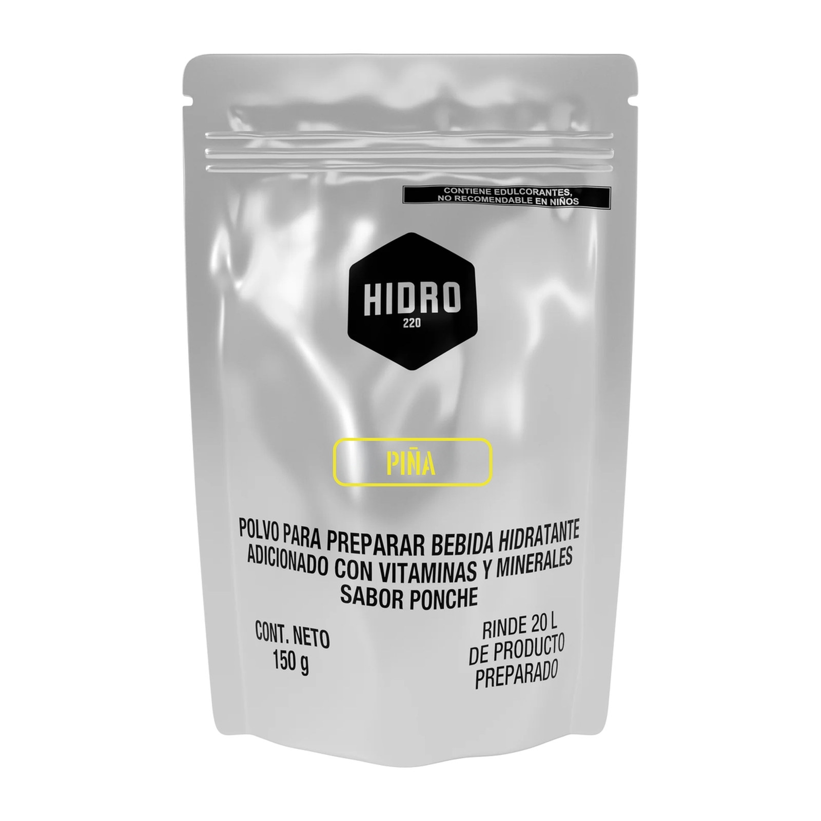 SOBRE INDIVIDUAL 150g PARA 20L SABOR PIÑA HIDRO220