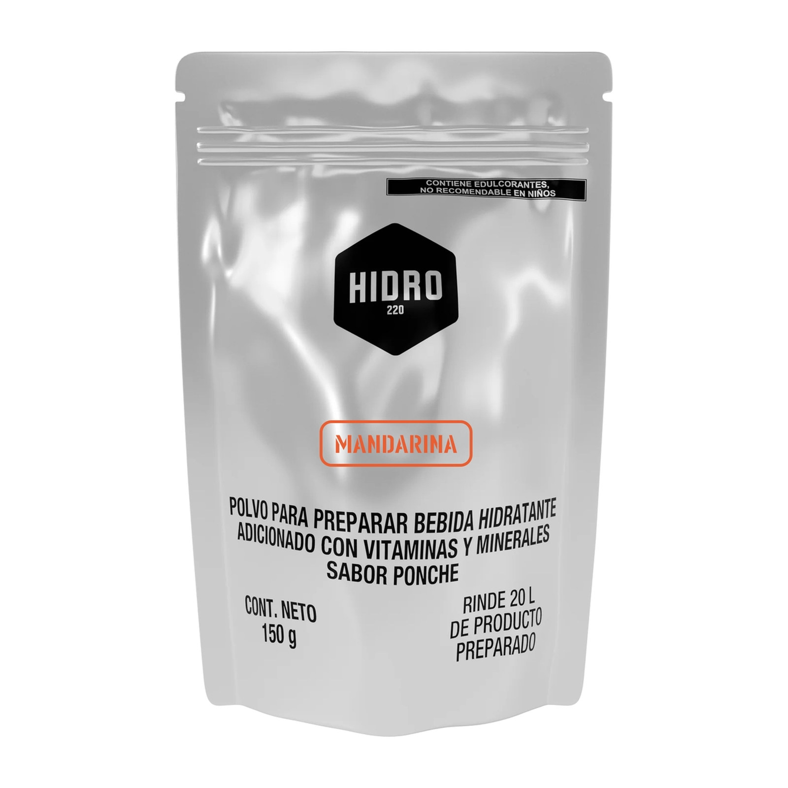 SOBRE INDIVIDUAL 150g PARA 20L SABOR MANDARINA HIDRO220