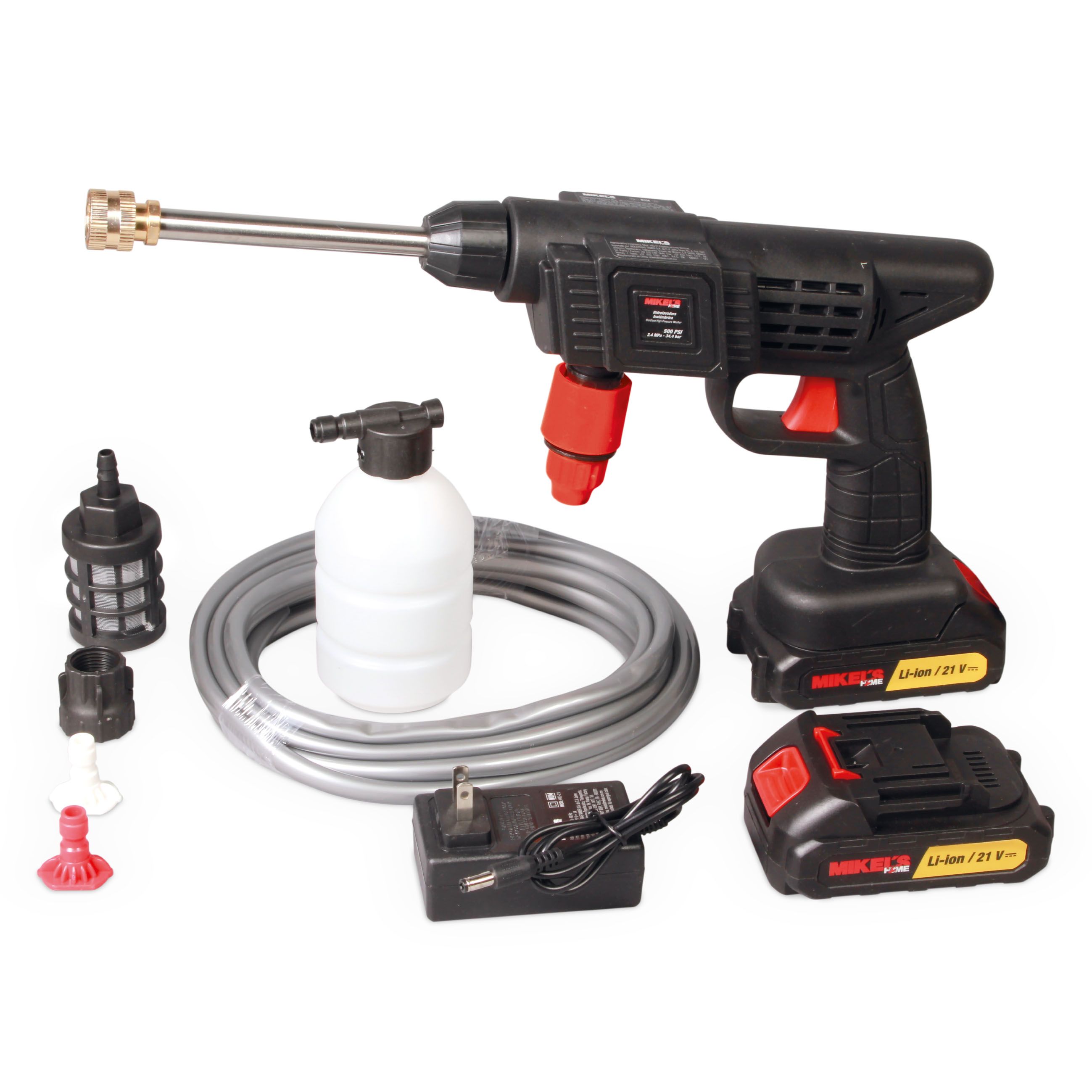 MIKELS HID-21 Hidrolavadora inalámbrica (21 v, 435 PSI)