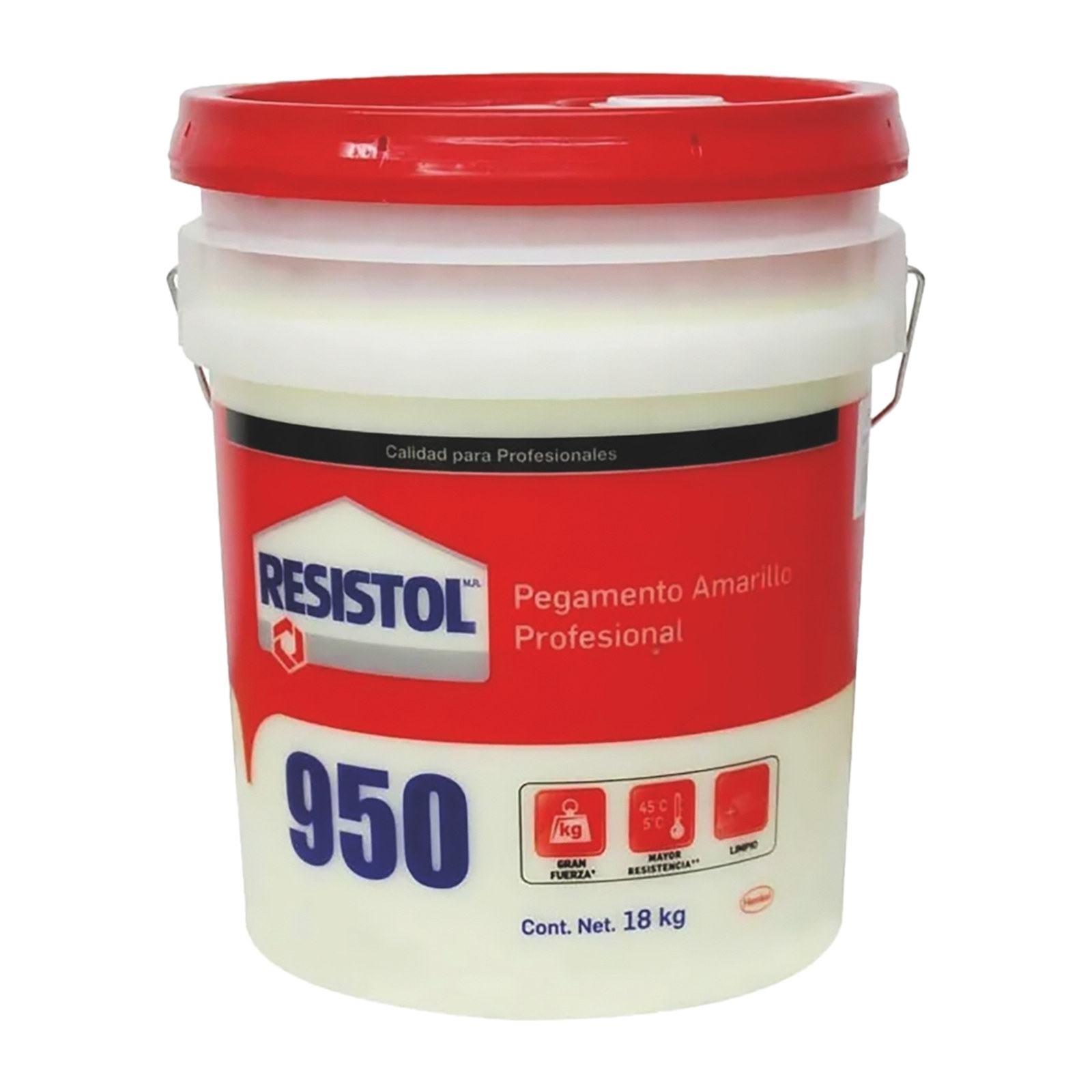 PEGAMENTO AMARILLO RESISTOL 950 18 KG