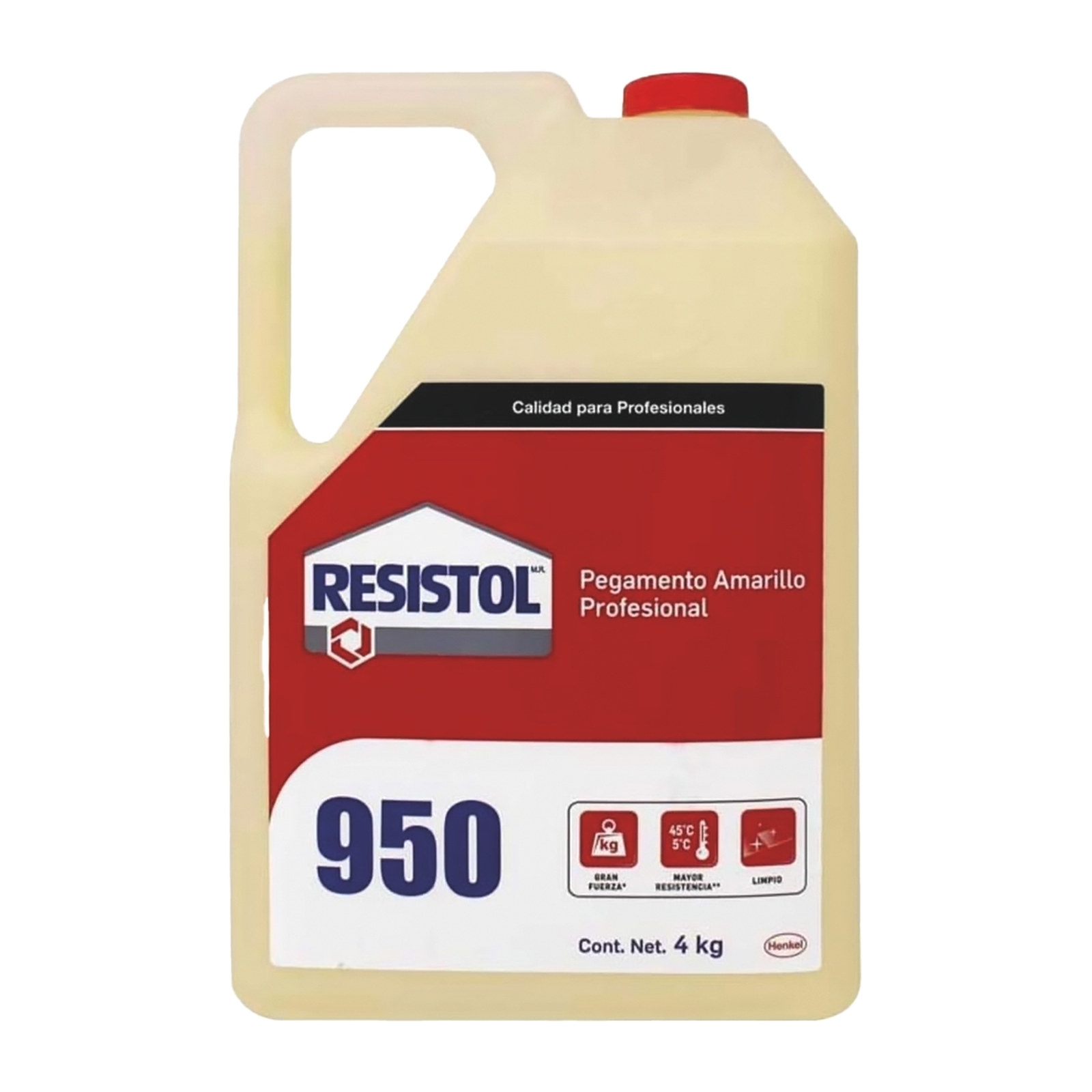 PEGAMENTO AMARILLO RESISTOL 950 4 KG