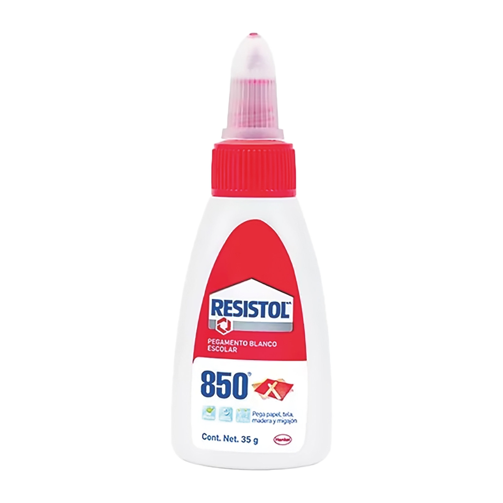 PEGAMENTO LÍQUIDO ESCOLAR RESISTOL 850 DE 35 G