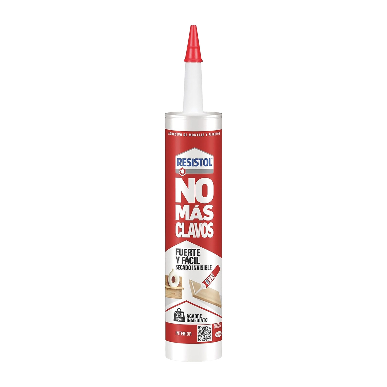 PEGAMENTO NMC INVISIBLE EN CARTUCHO RESISTOL  310 G