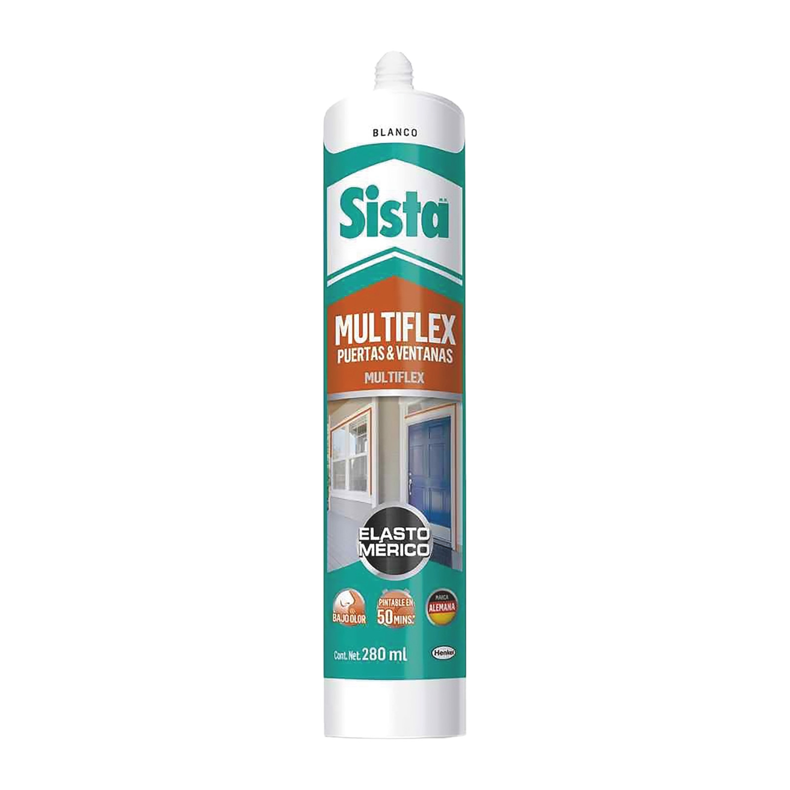 SELLADOR ELASTOMÉRICO COLOR GRIS SISTA 280 ML