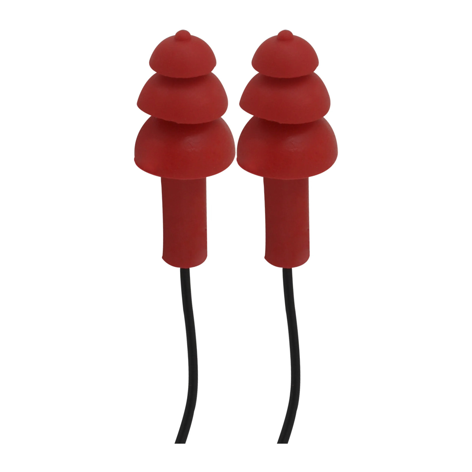 Tapón Auditivo Reusable 3 Hongos con Cordón - Paquete 10 Piezas