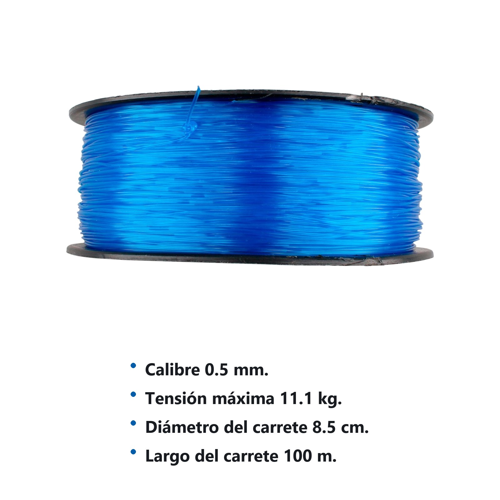 Hilo para pesca calibre 0.5 mm color azul Foy - Imagen 2