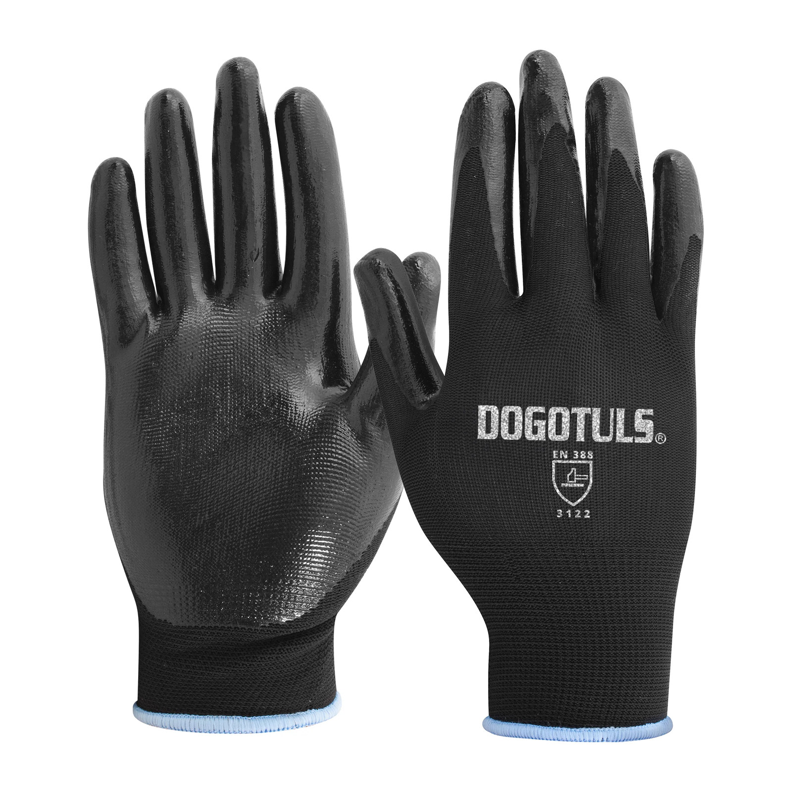 GUANTE NYLON PALMA NITRILO NEGRO CH