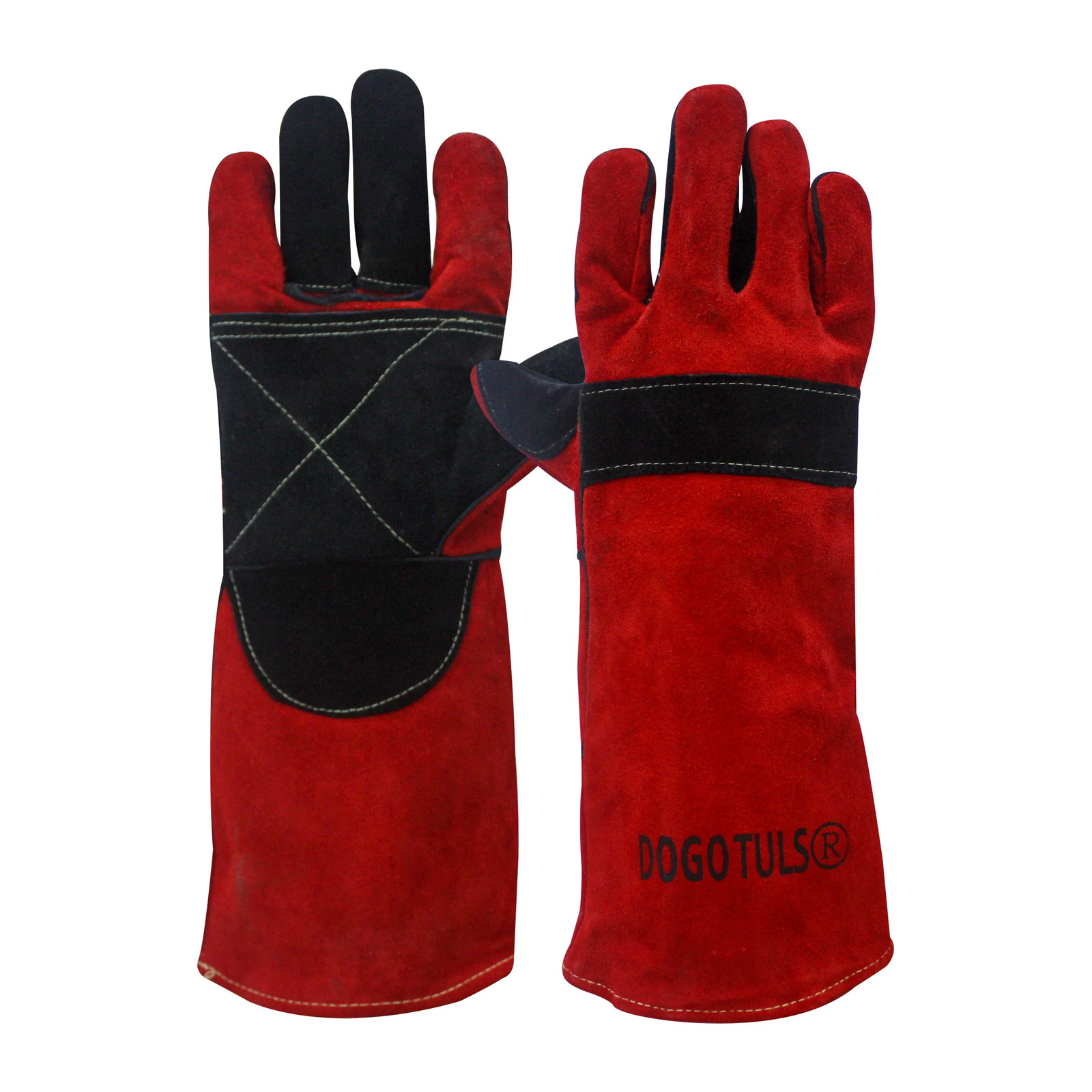 GUANTE SOLDADOR CEJILLA REFUERZO ROJO