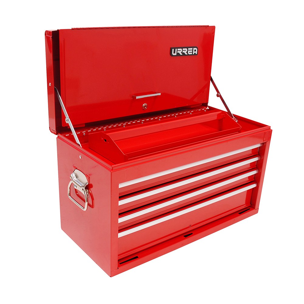 Gabinete superior con 4 gavetas color rojo 27" serie I Urrea