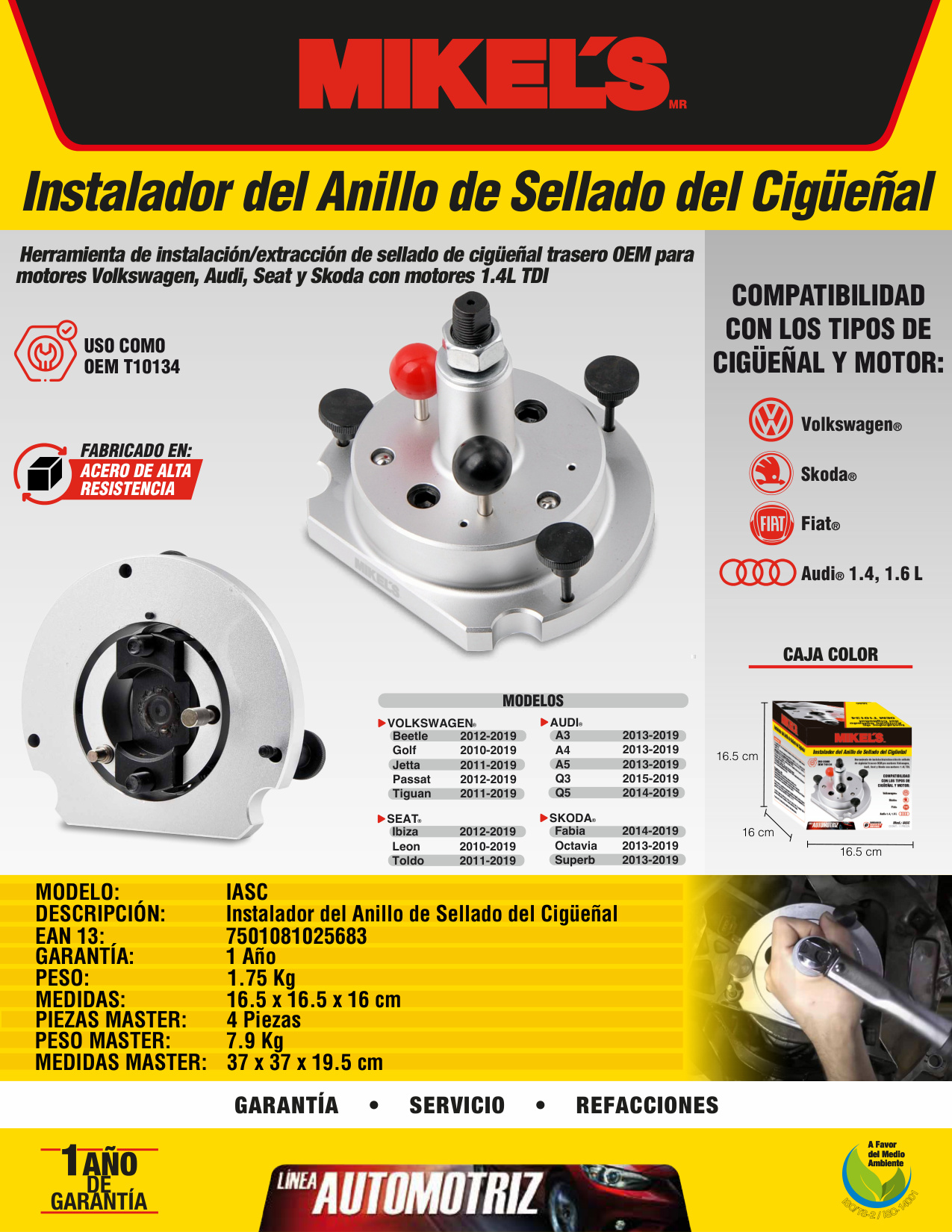 MIKELS IASC Instalador del Anillo del sellado del cigüeñal - Imagen 4