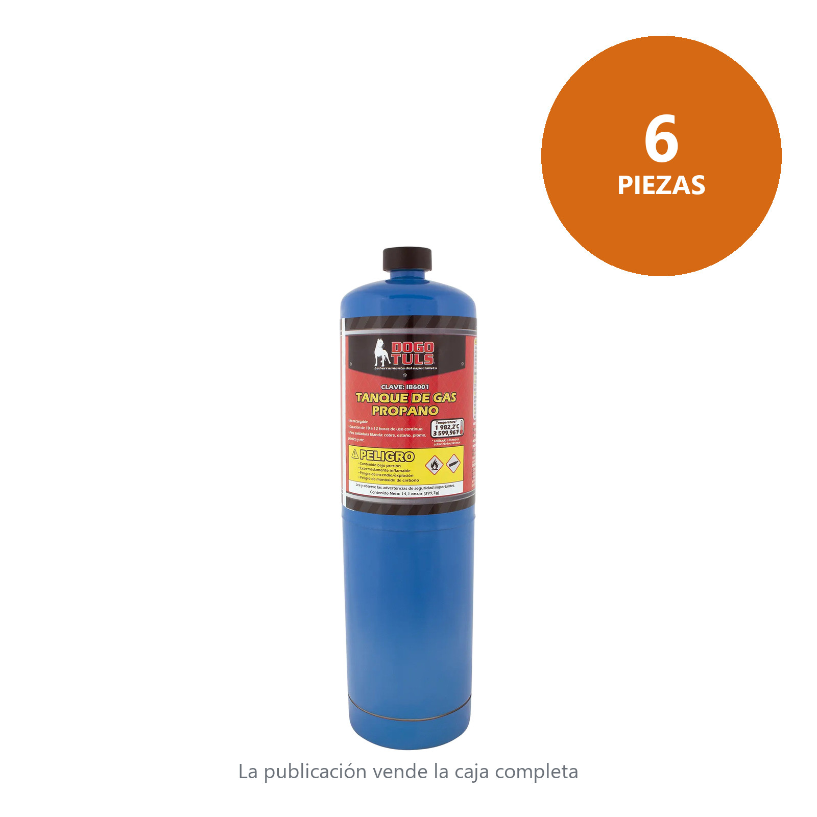 Tanque de Gas Propano Azul 14 oz Dogotuls - Imagen 4
