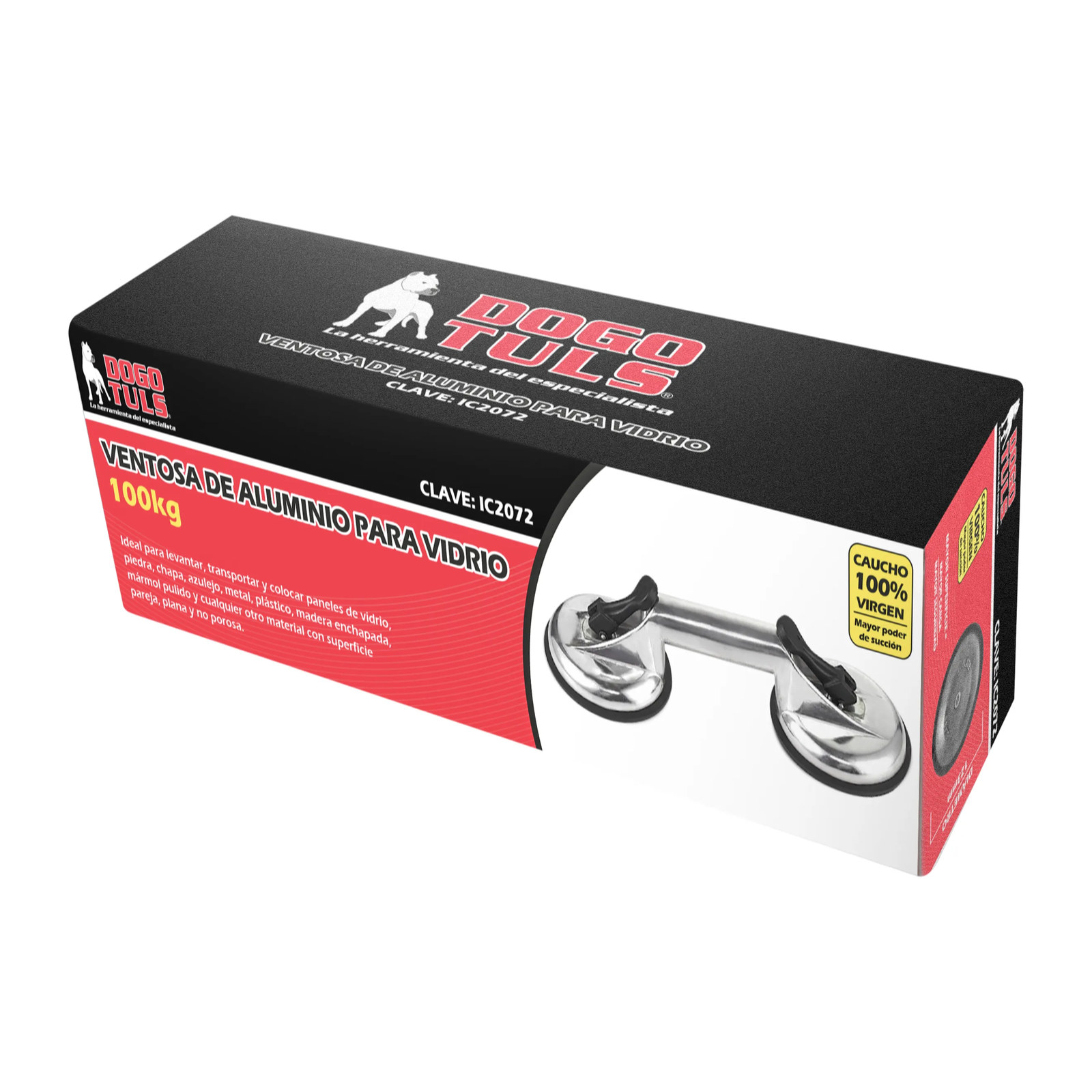 Ventosa de Aluminio Doble 100 kg 123 mm - Imagen 3