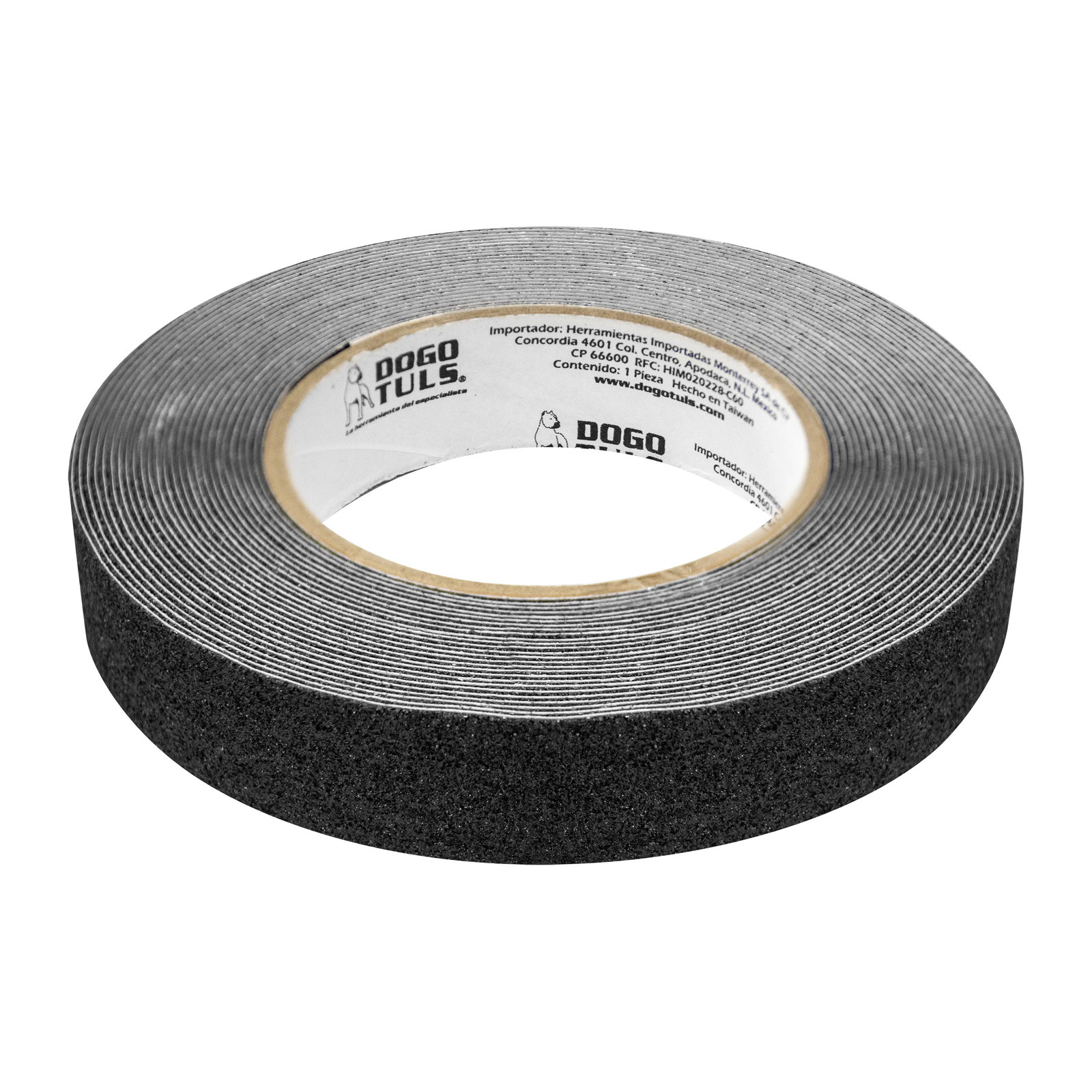 Cinta Antiderrapante 1" x 30' Negra - Paquete 6 Piezas