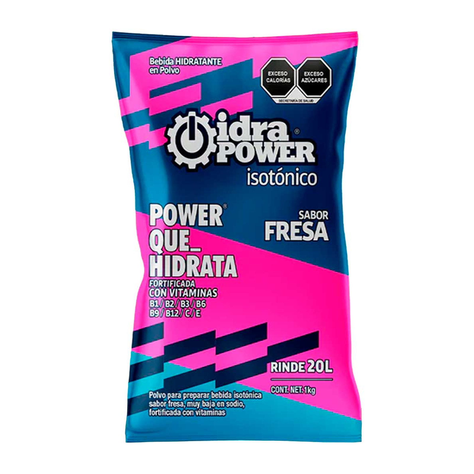 IDRAPOWER Bebida Hidratante Sabor Fresa 1 kg / 20 Litros