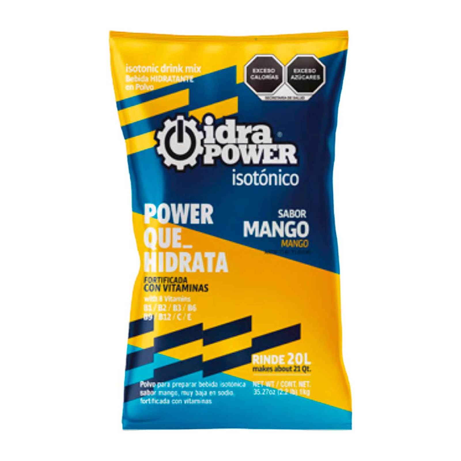 IDRAPOWER Bebida Hidratante en Polvo 1 kg / Rinde 20 Litros