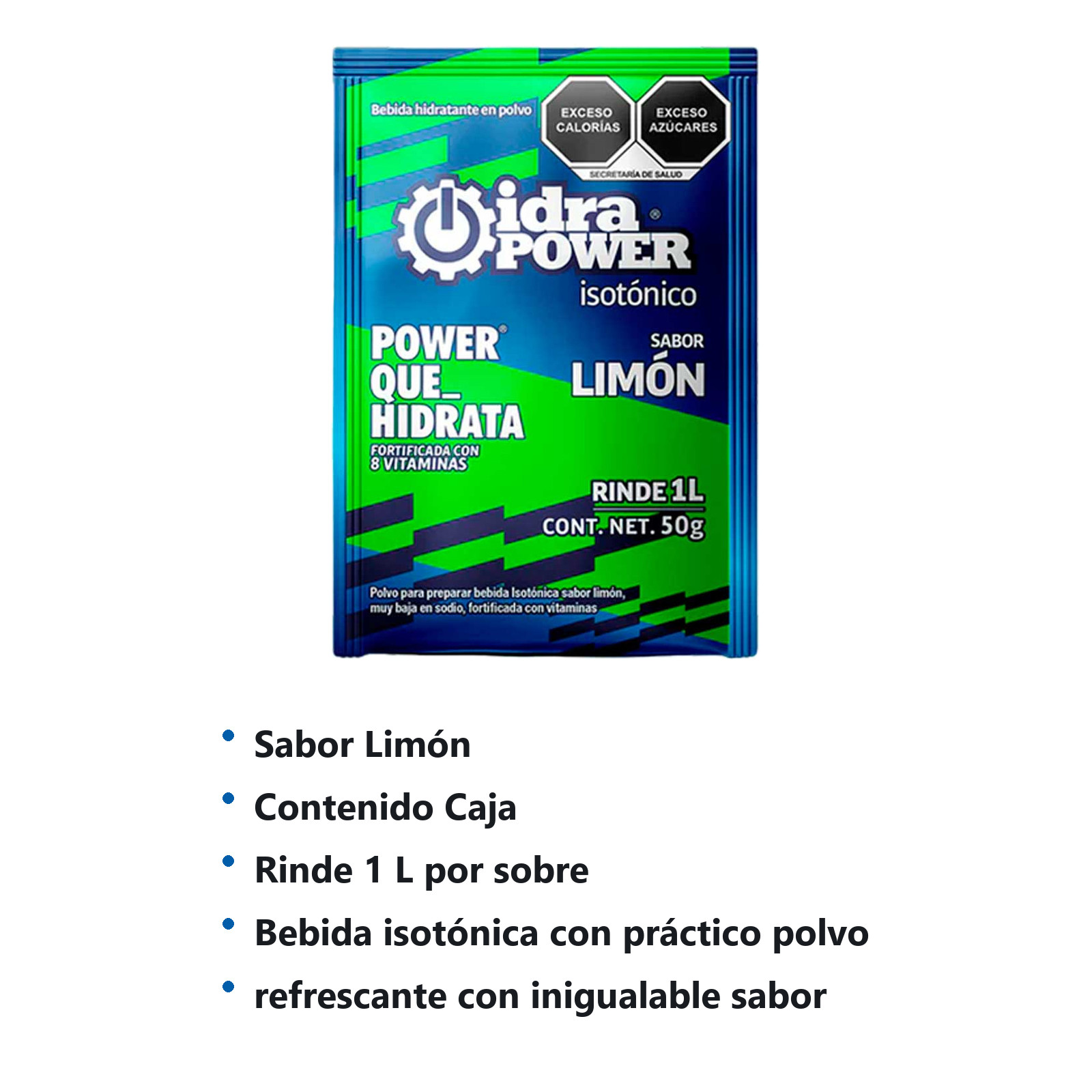 IDRAPOWER LIMON 50 GR /1LT REND- Caja c/10 pzas - Imagen 2