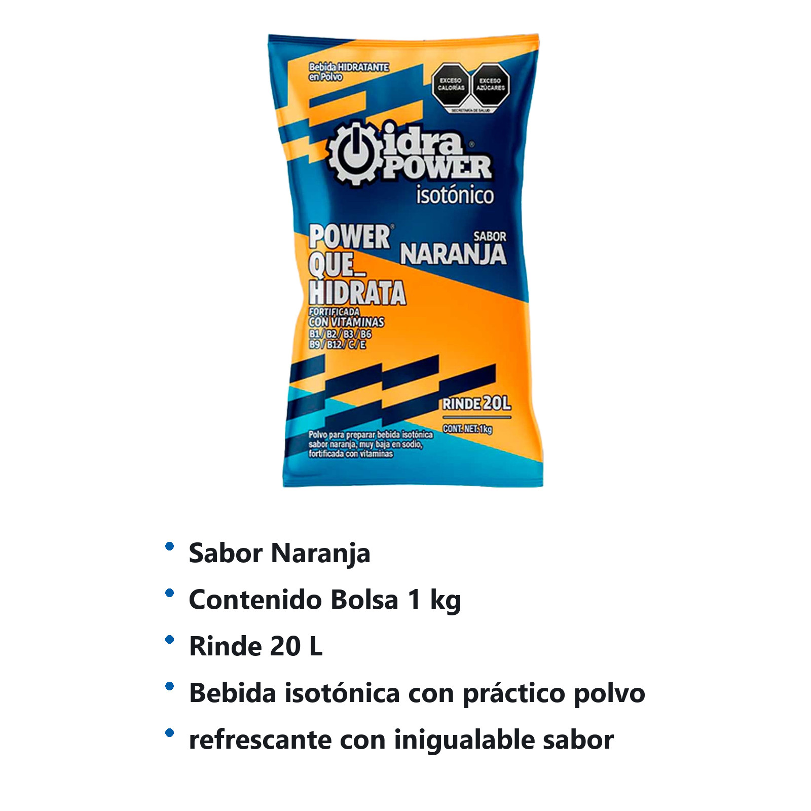 IDRAPOWER NARANJA 1KG/20 LTS REND - Imagen 2