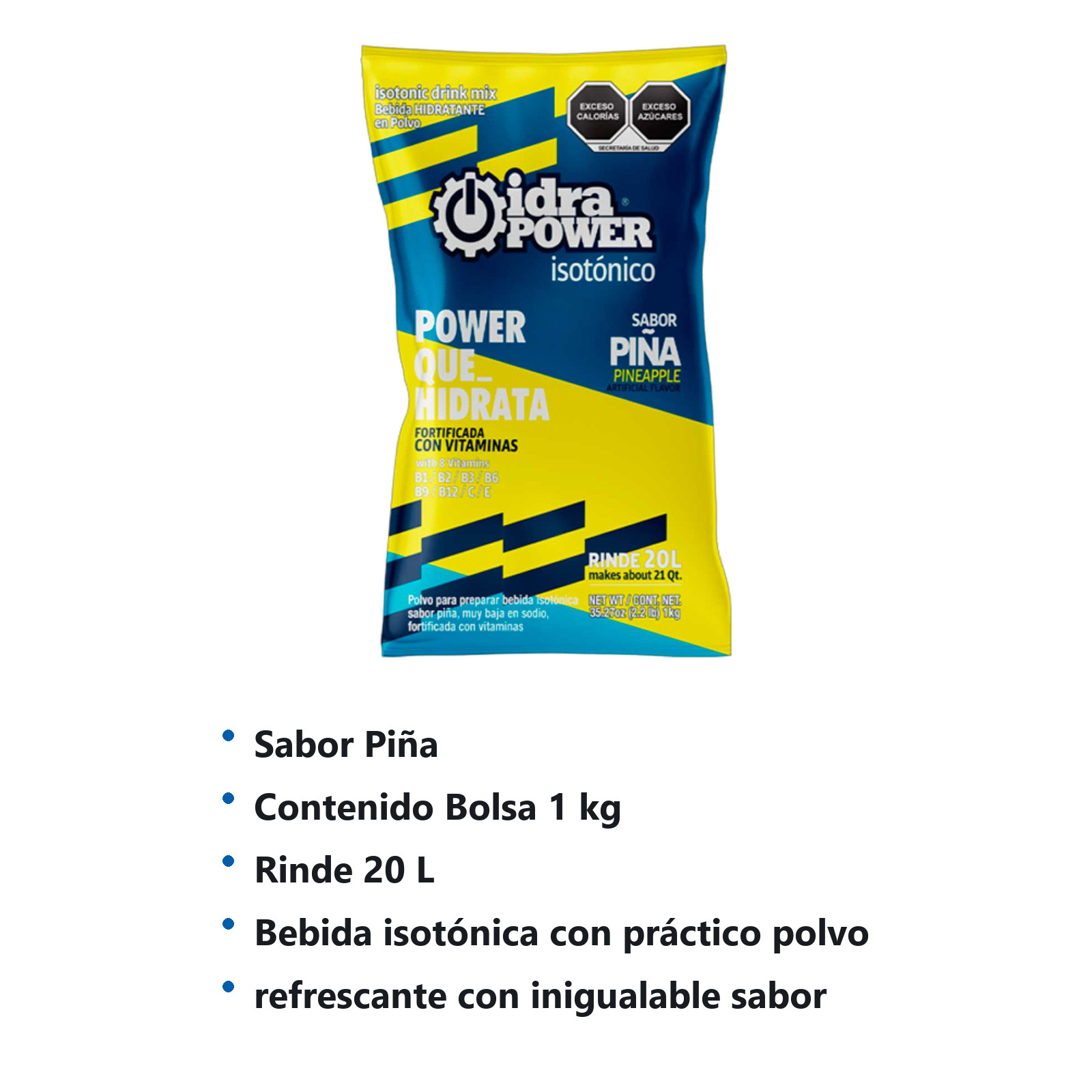 IDRAPOWER PIÑA 1KG/20 LTS REND - Imagen 2
