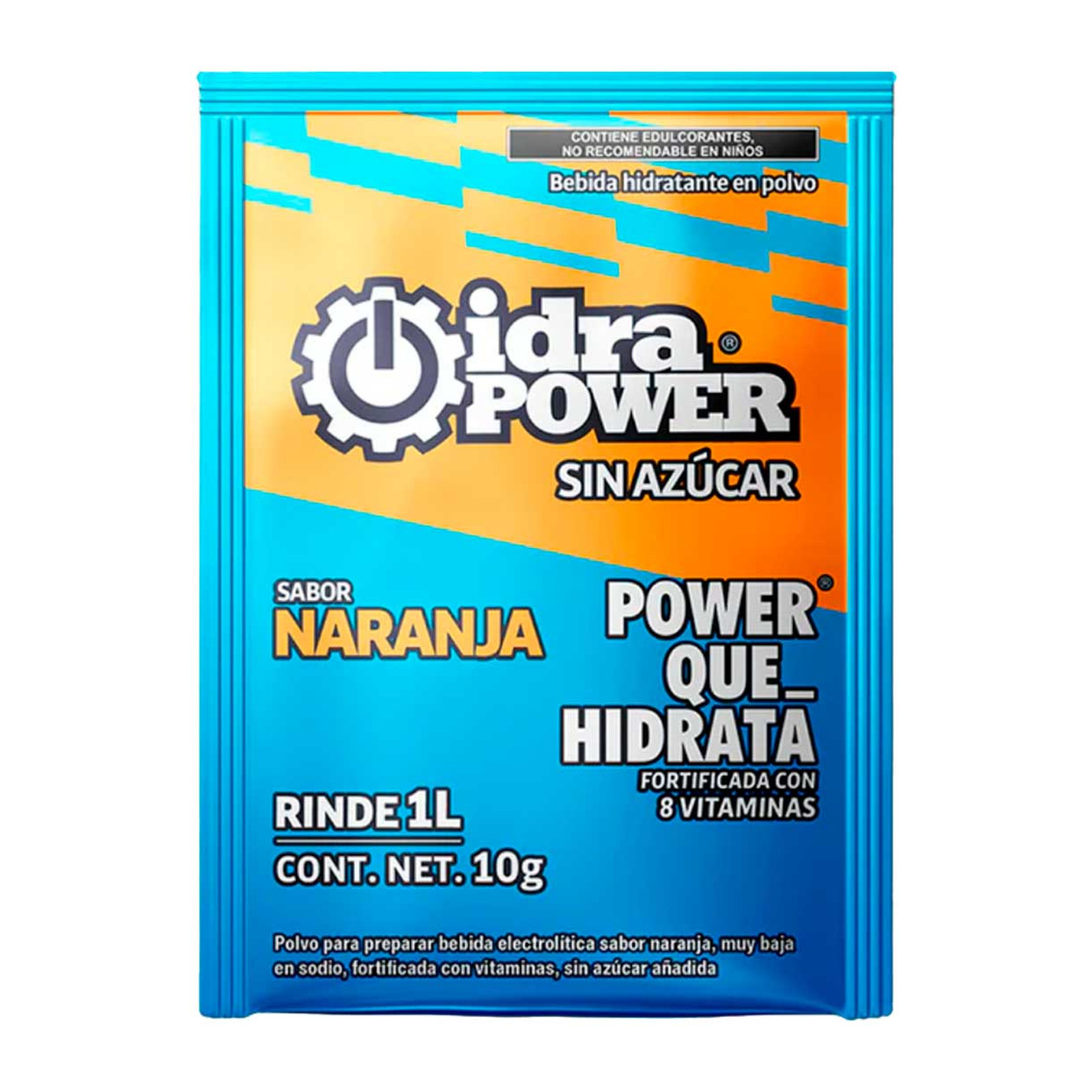 IDRAPOWER Naranja Sin Azúcar 10 g/1 Lt Rendimiento