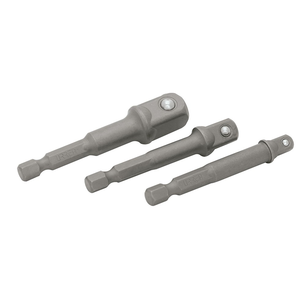 Juego de adaptadores para dados, varios cuadros, 3 piezas en blíster Urrea