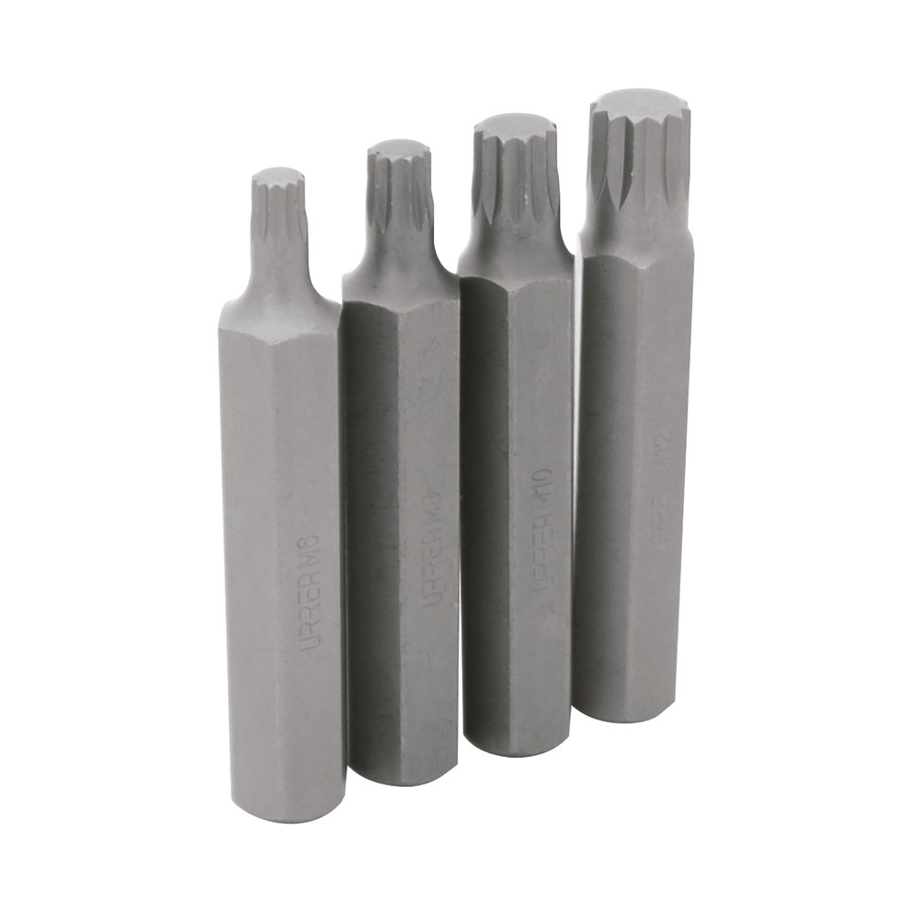 Juego de puntas bristol hexágono de 1/2", 4 piezas en blíster Urrea