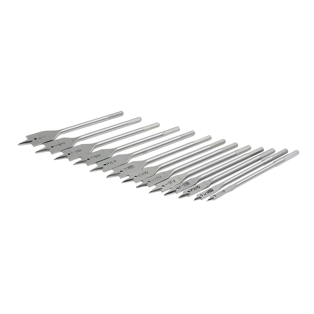 Juego de brocas para madera de acero al carbono tipo manita zanco hexagonal, 13 piezas Surtek