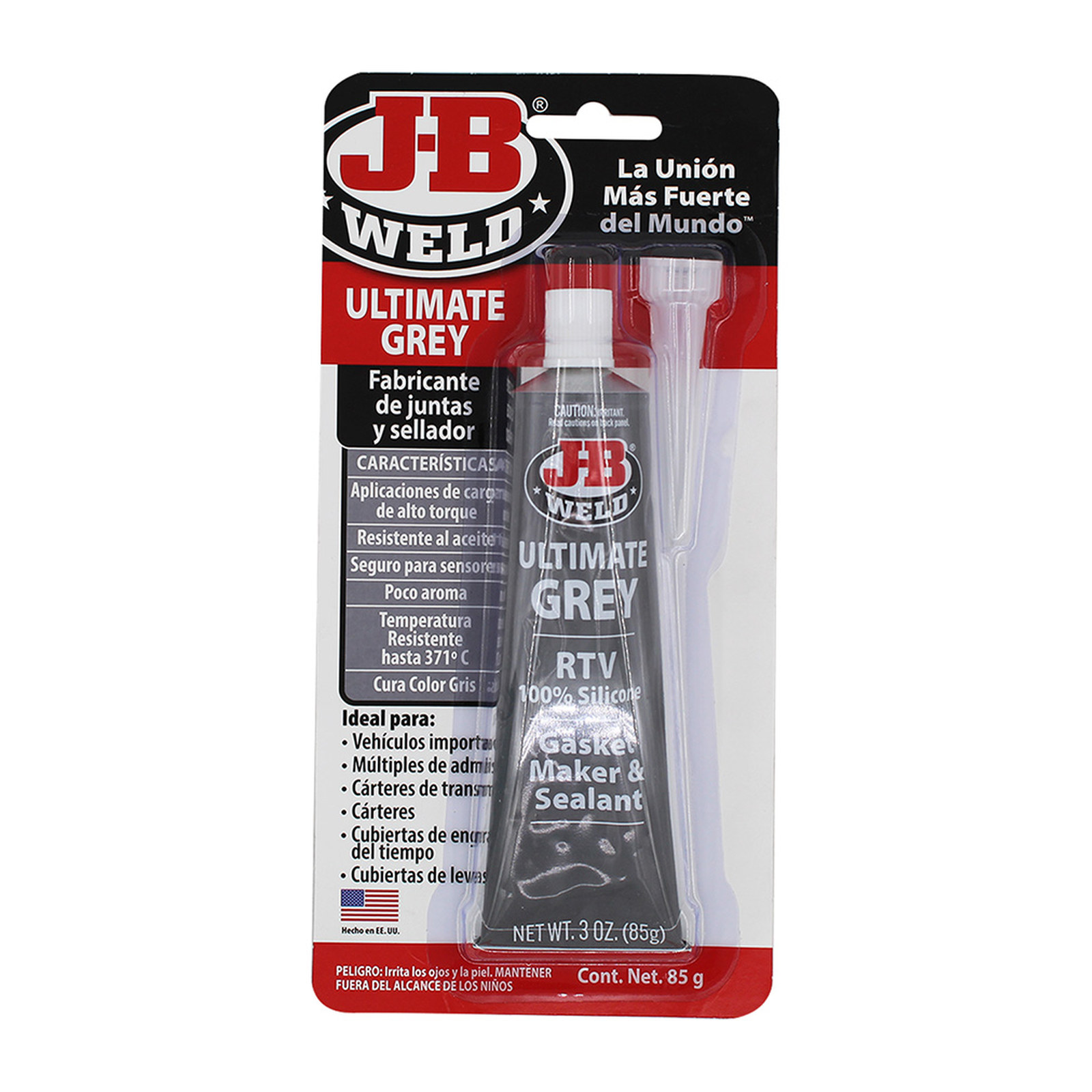 SILICON PARA ALTA TORSION AUTOMOTRIZ 85 GR GRIS JB WELD - Imagen 2