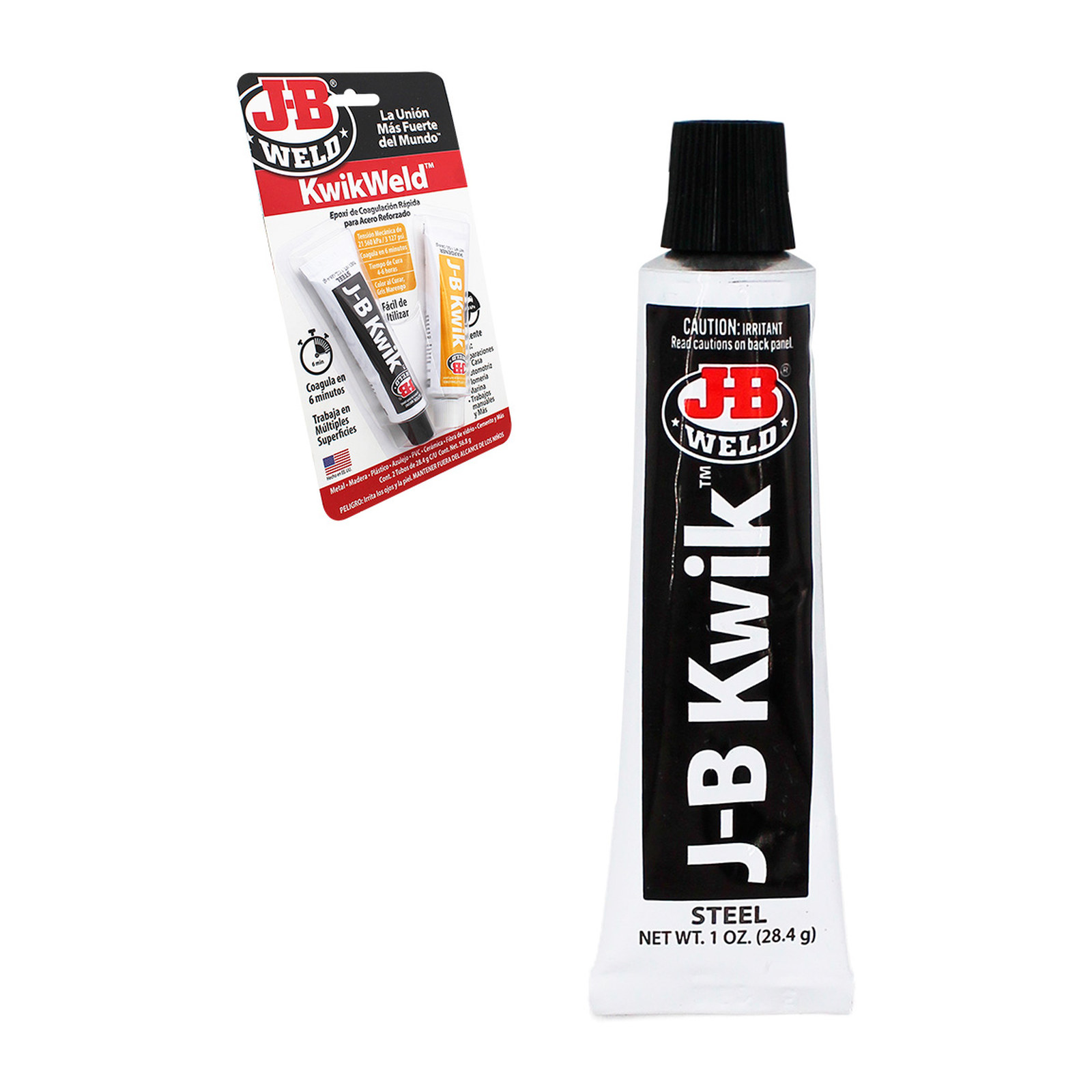 ADHESIVO EPOXICO 28.4 GR SECADO RAPIDO FIJA 6 MIN 2 TUBOS JB WELD