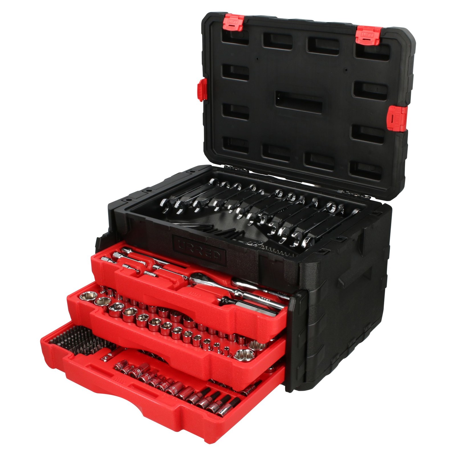 Juego combinado de herramienta para mecánico 450 piezas, con caja plástica de 3 gavetas Urrea - Imagen 2