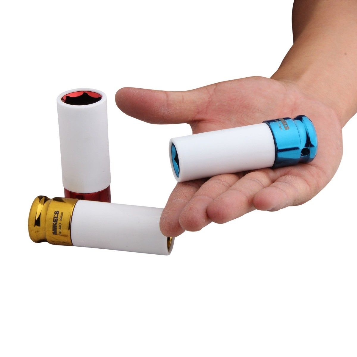 MIKELS JDI-3 Juego dados de impacto, 3 pzas (17 mm, 19 mm &amp; 21 mm)