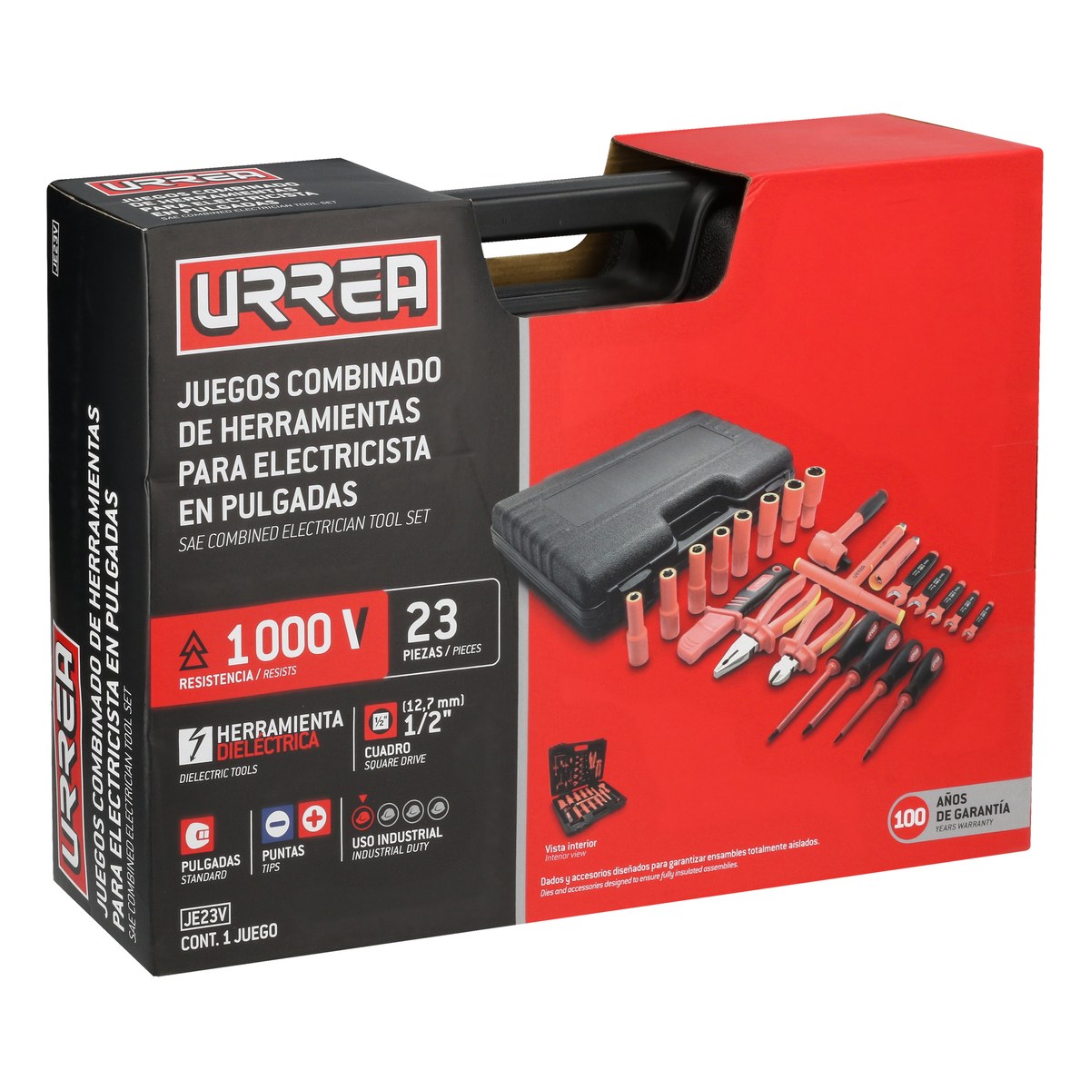 Juego combinado de herramientas para electricista, 23 piezas Urrea - Imagen 2
