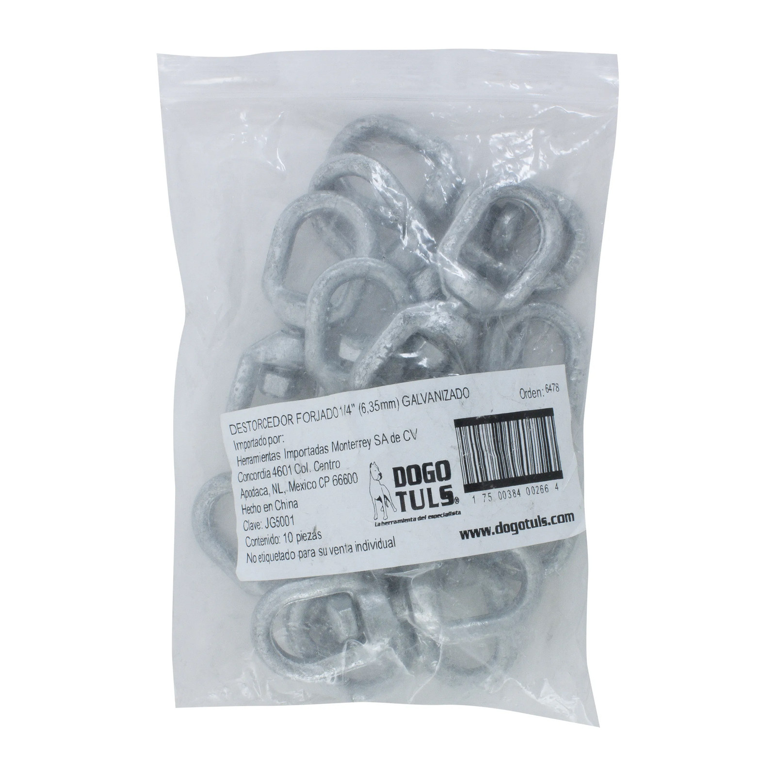 Destorcedor Forjado Galvanizado 1/4" - Imagen 4