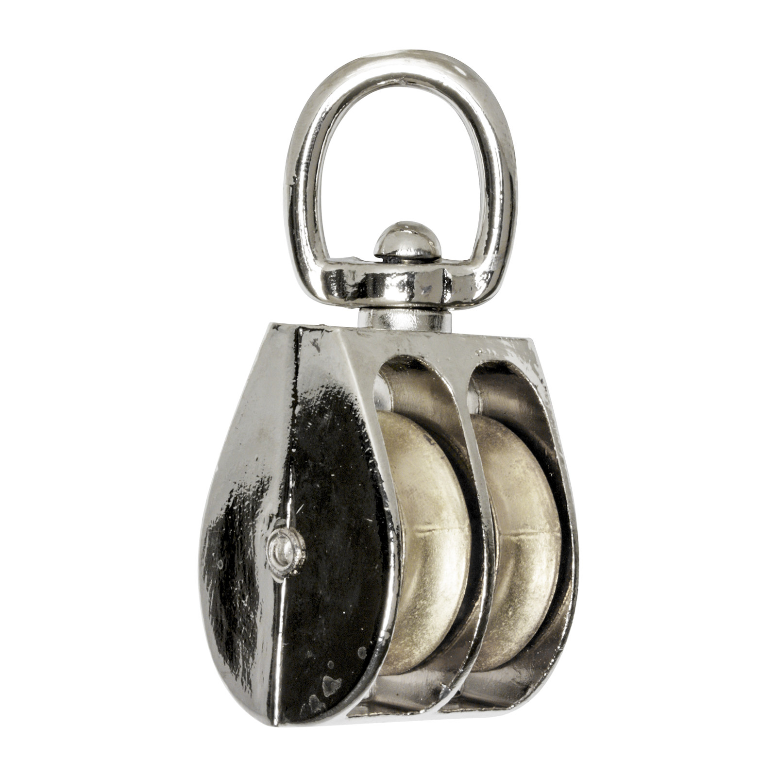 Garrucha Giratoria Doble 1" (25 mm) Zinc - Paquete 10 Piezas