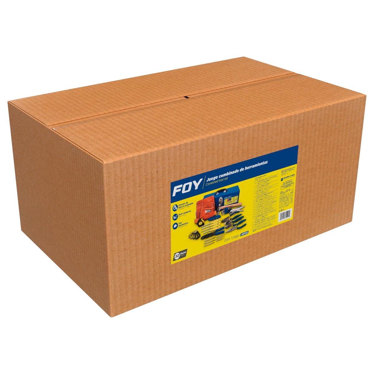 Juego combinado de herramienta 32 piezas, con caja metálica Foy - Imagen 2