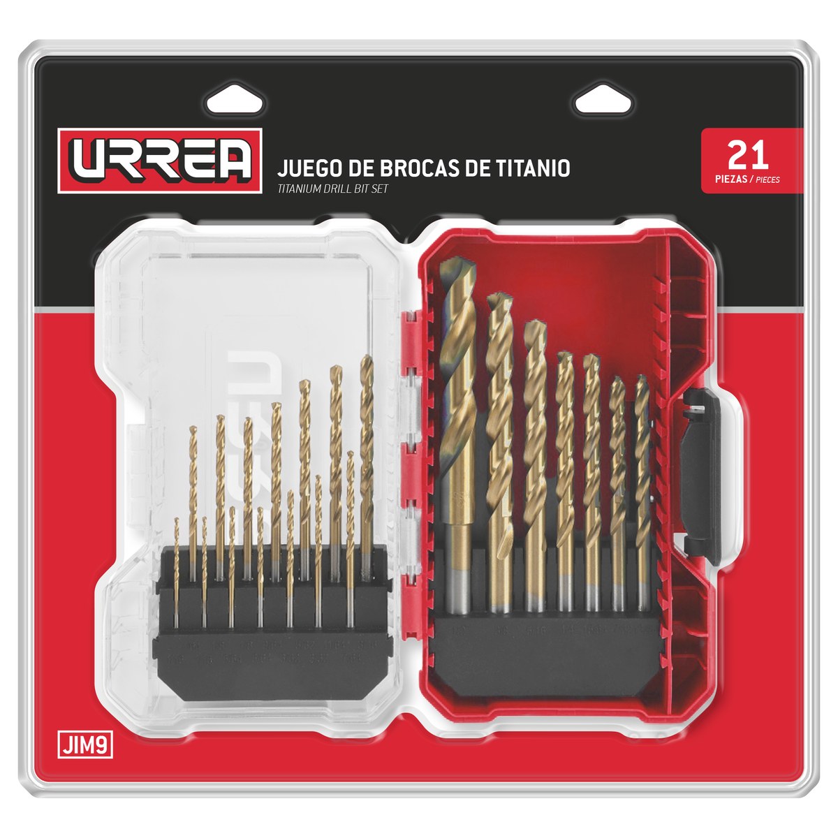 Juego de brocas de titanio, 21 piezas Urrea - Imagen 2